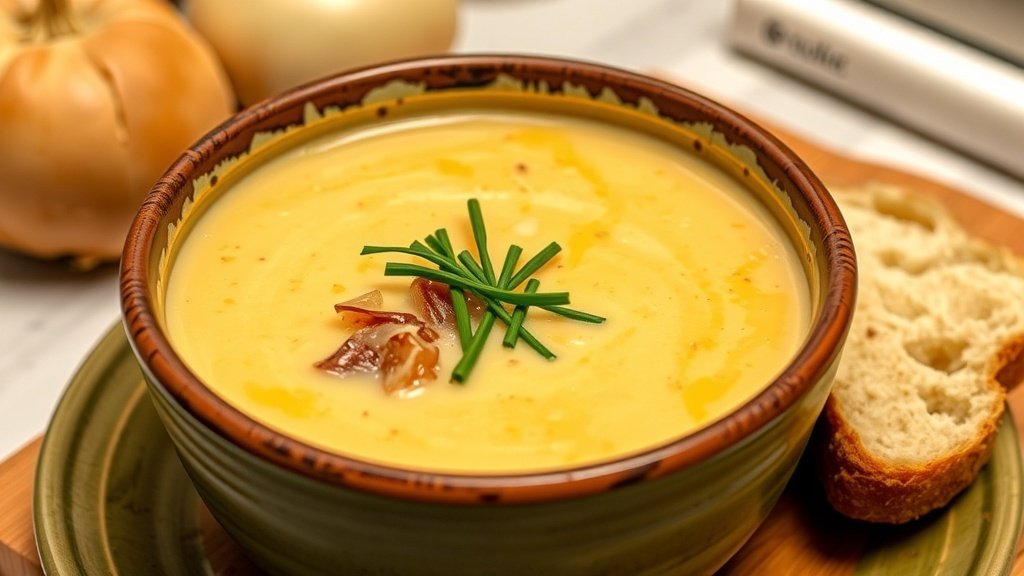 Roasted Onion and Parmesan Soup