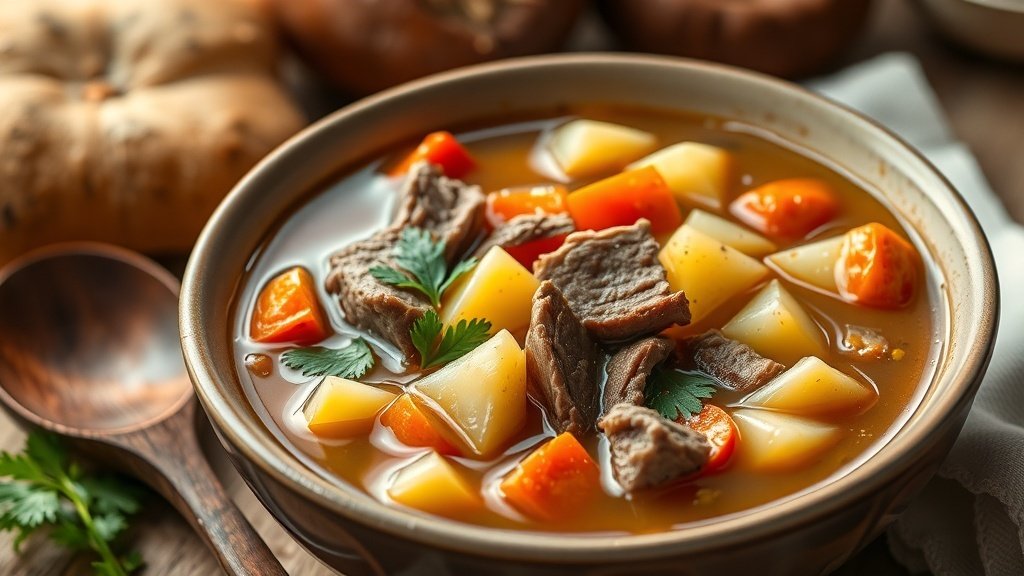 Savory Duck and Potato Soup