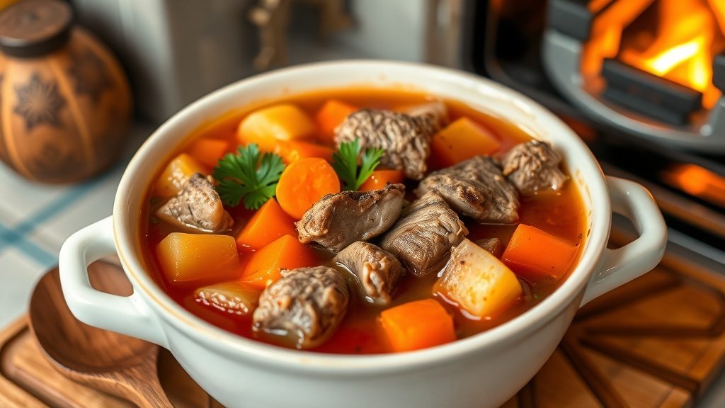 Hearty Elk Stew Soup