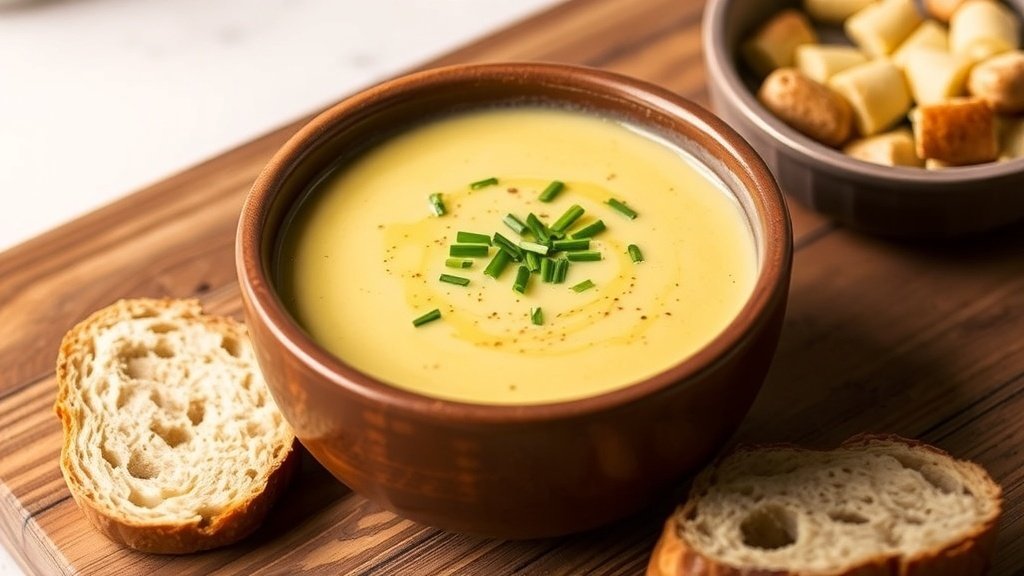 Roasted Garlic, Leek, and Potato Soup