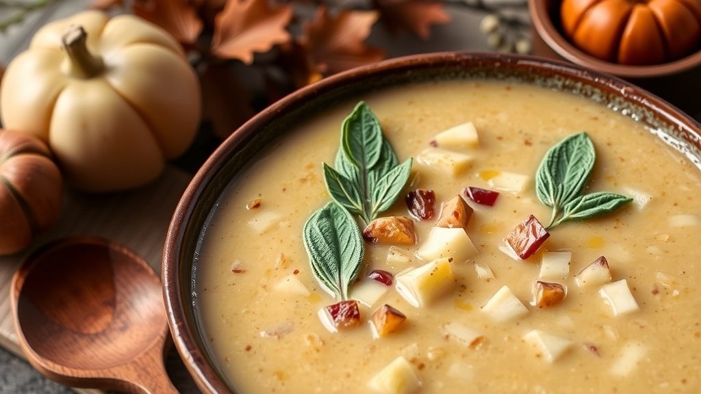 Chestnut, Apple, and Sage Soup