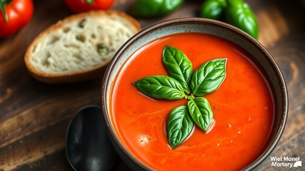 Fire-Roasted Tomato and Pepper Bisque