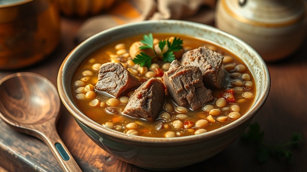 Rustic Duck and Lentil Soup