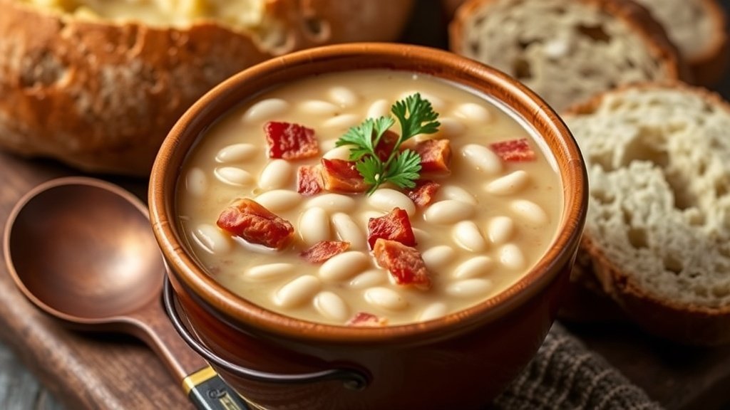 Applewood Bacon and White Bean Soup