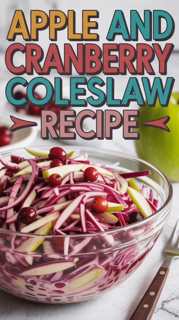 Apple and Cranberry Coleslaw
