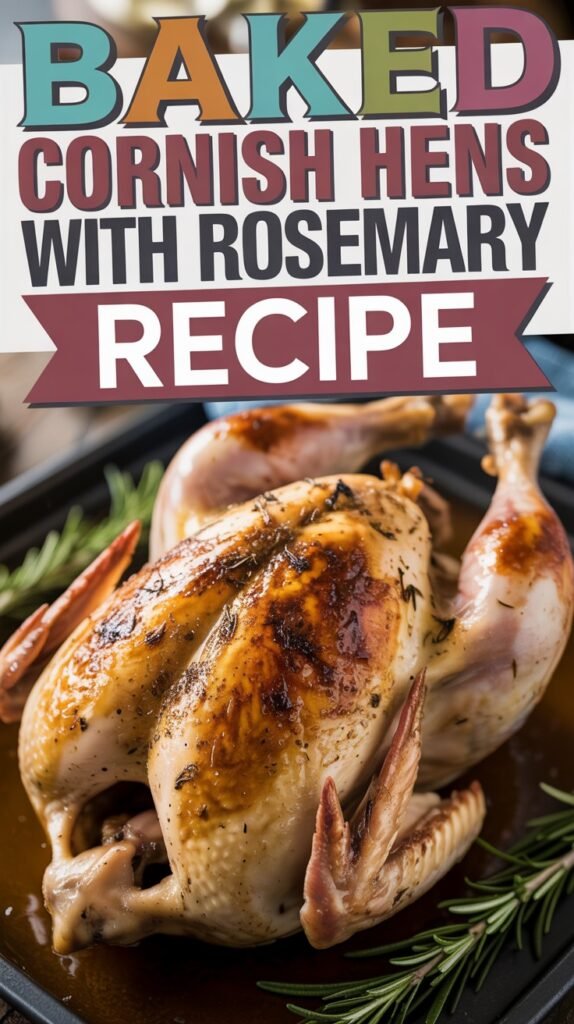 Baked Cornish Hens with Rosemary