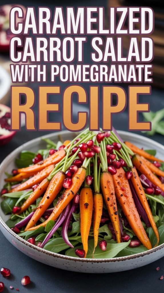 Caramelized Carrot Salad with Pomegranate