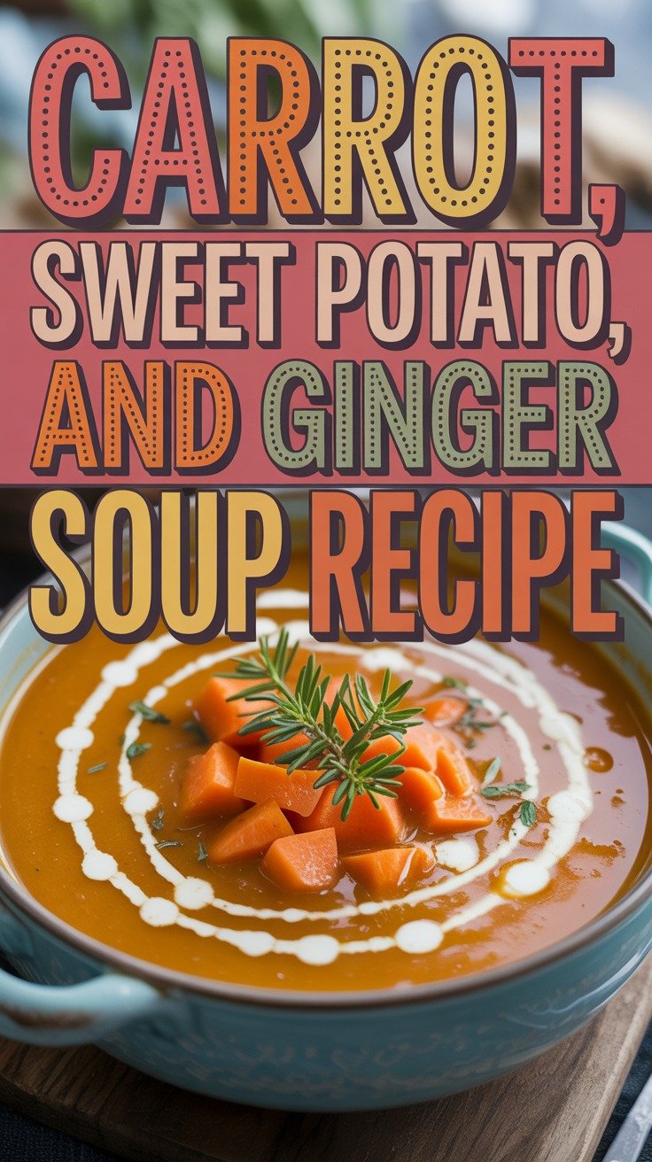 Carrot, Sweet Potato, and Ginger Soup