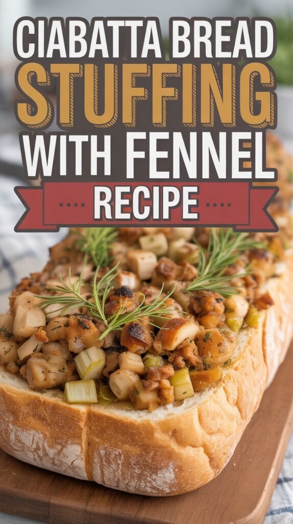 Ciabatta Bread Stuffing with Fennel