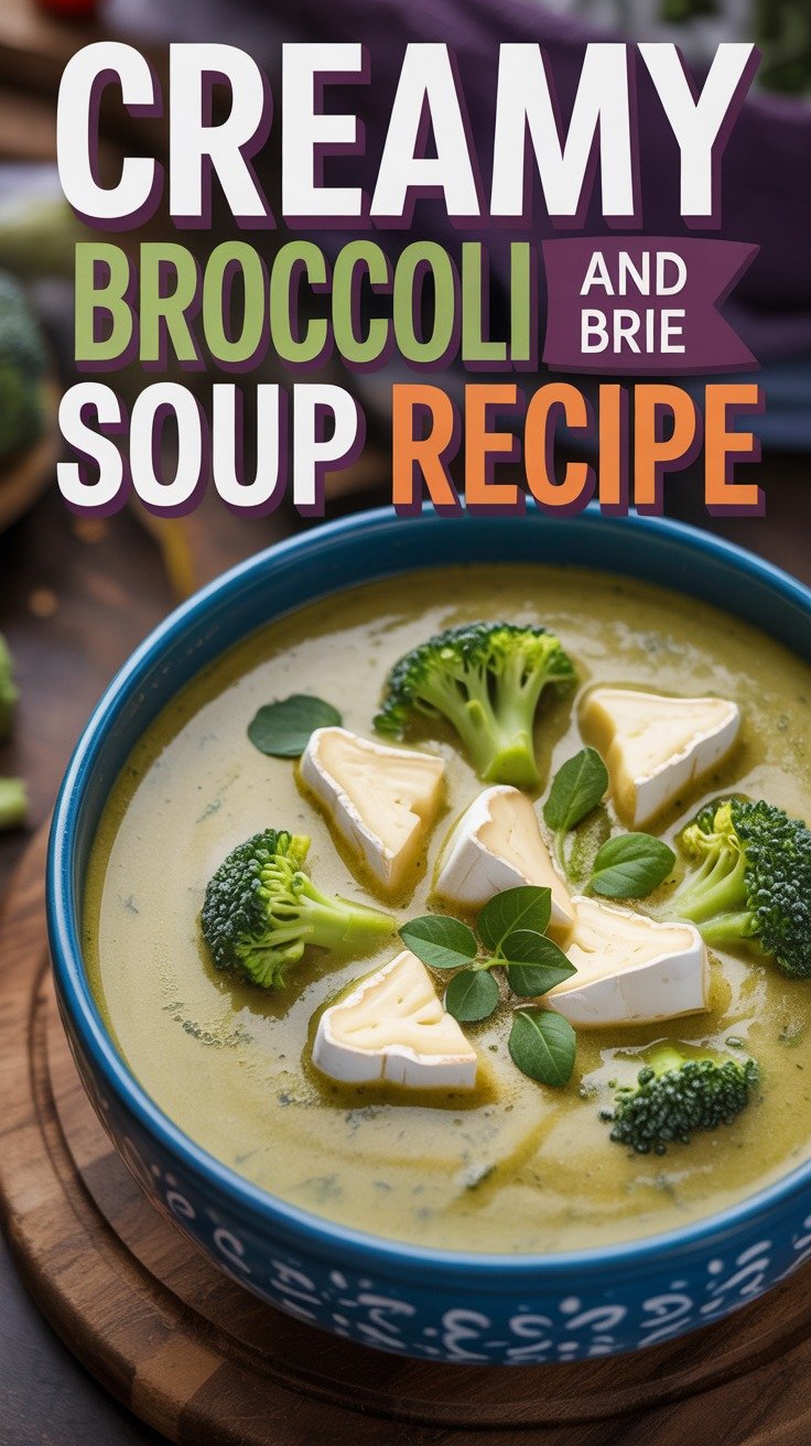 Creamy Broccoli and Brie Soup