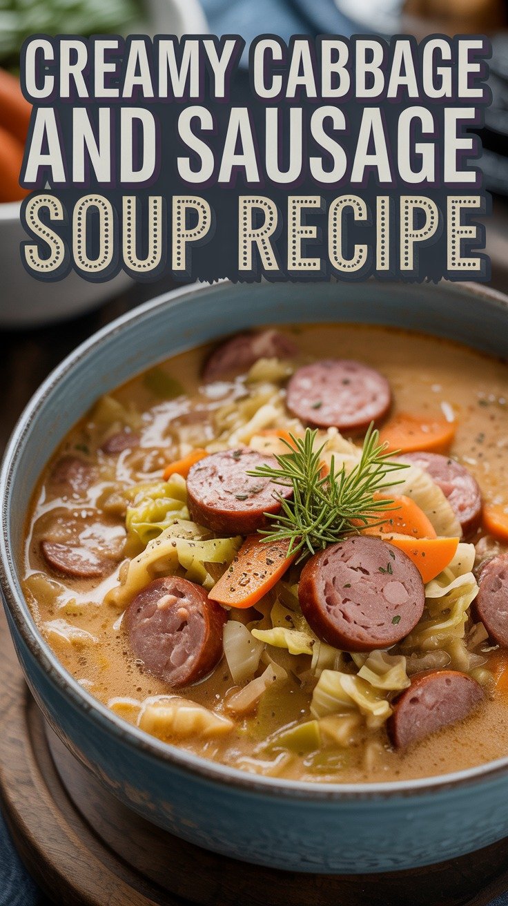 Creamy Cabbage and Sausage Soup