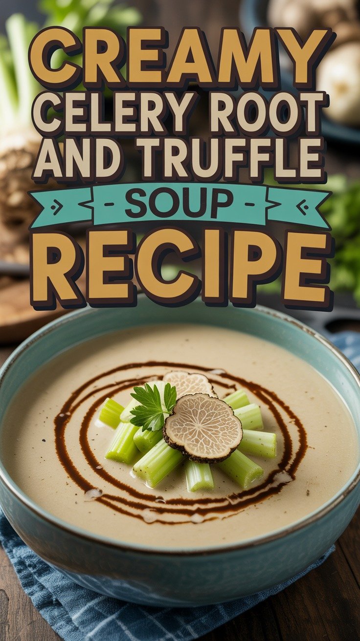 Creamy Celery Root and Truffle Soup