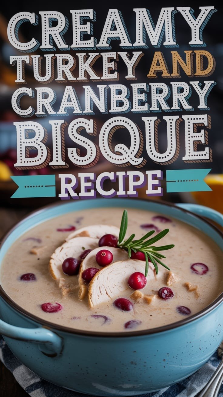 Creamy Turkey and Cranberry Bisque