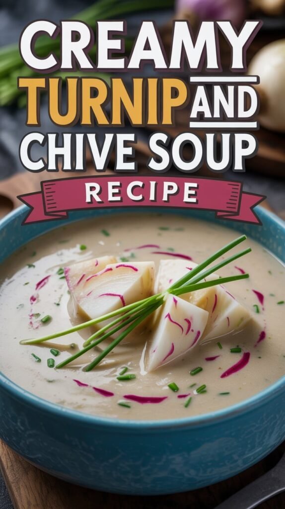 Creamy Turnip and Chive Soup