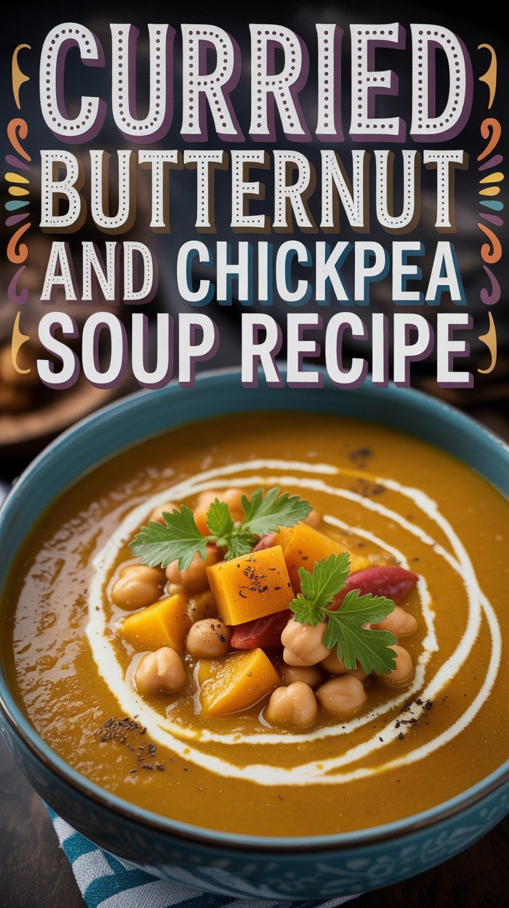 Curried Butternut and Chickpea Soup