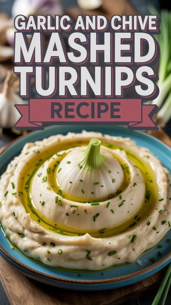 Garlic and Chive Mashed Turnips
