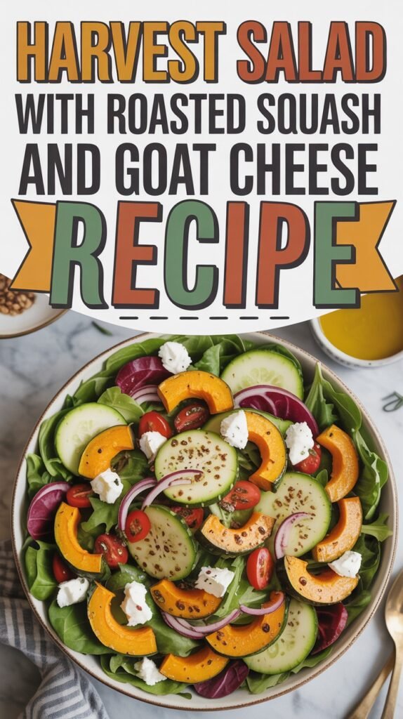 Harvest Salad with Roasted Squash and Goat Cheese