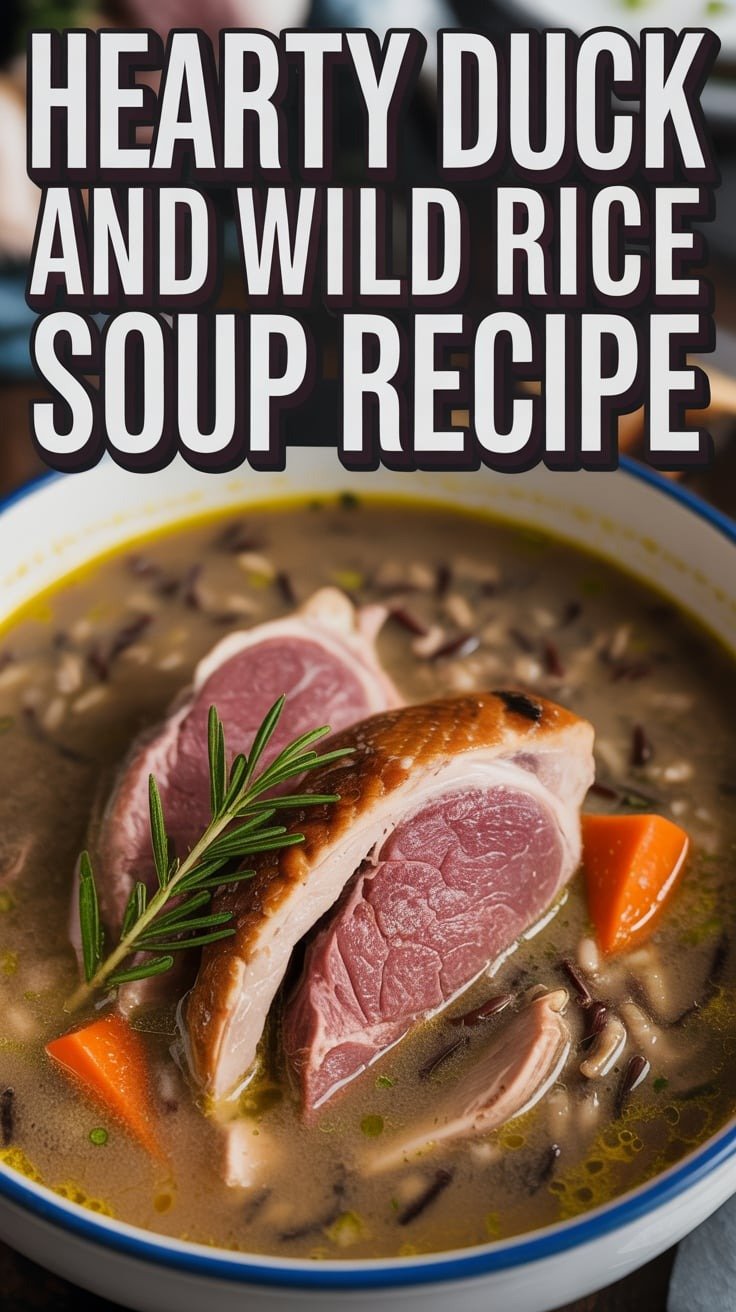 Hearty Duck and Wild Rice Soup