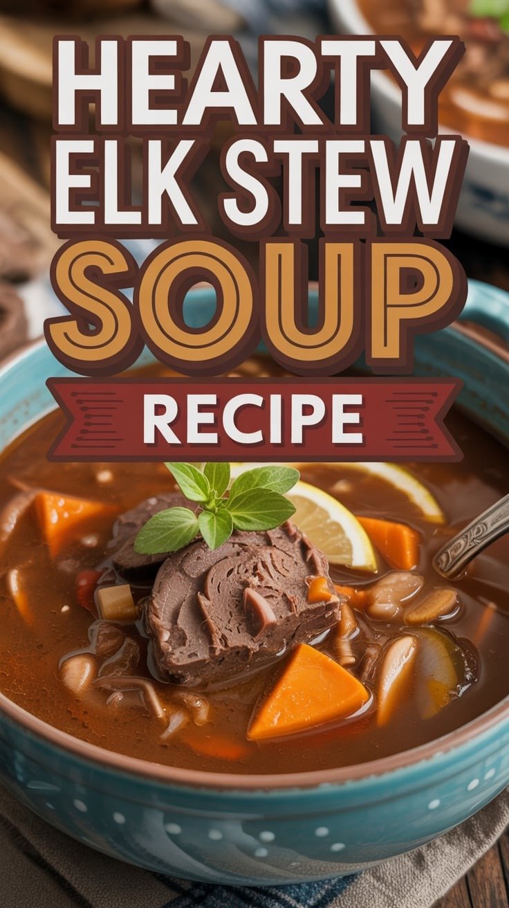 Hearty Elk Stew Soup