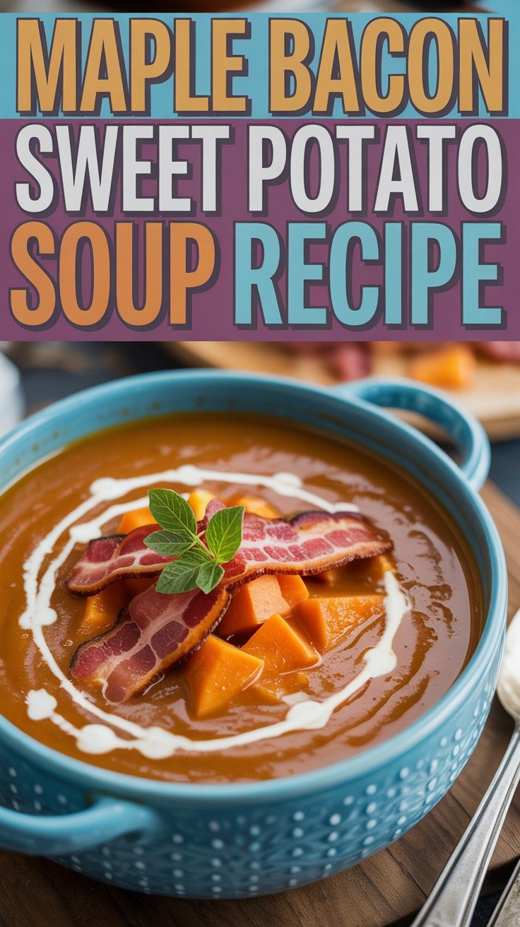 Maple Bacon Sweet Potato Soup