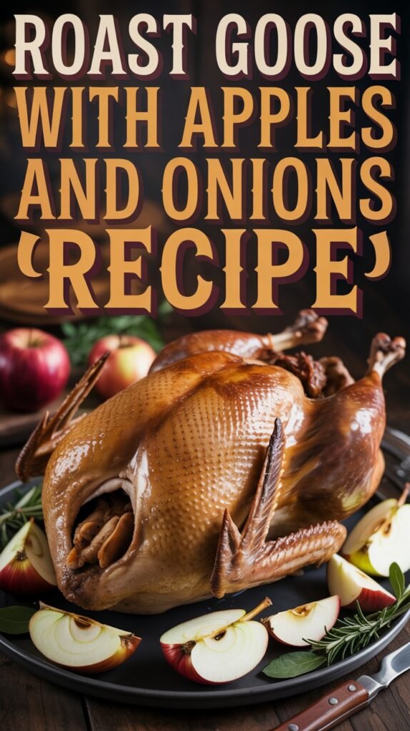 Roast Goose with Apples and Onions