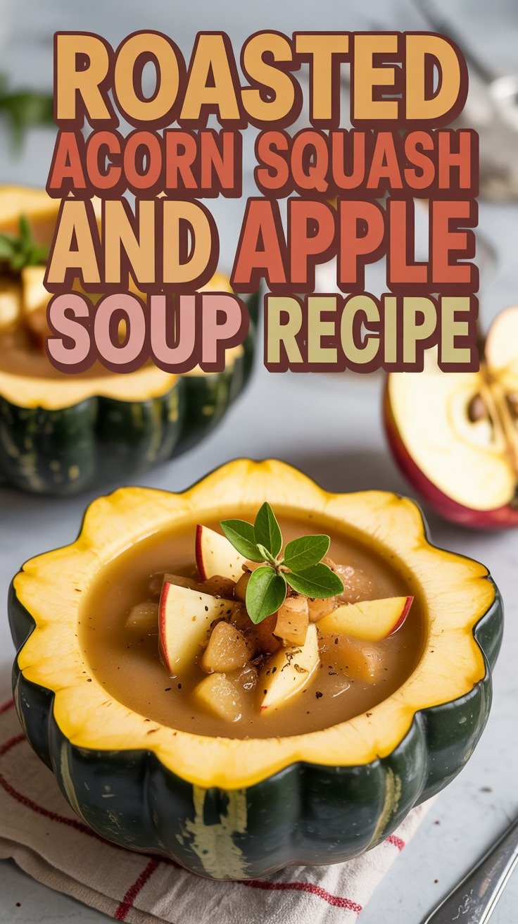 Roasted Acorn Squash and Apple Soup