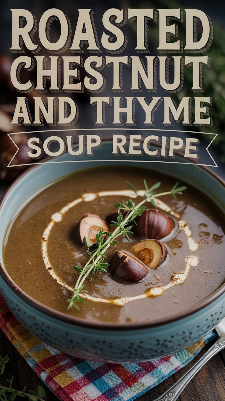 Roasted Chestnut and Thyme Soup