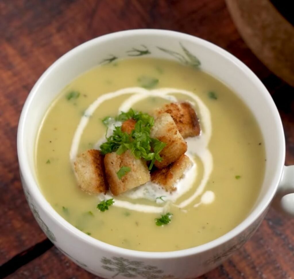 Roasted Garlic, Leek, and Brie Soup Recipe