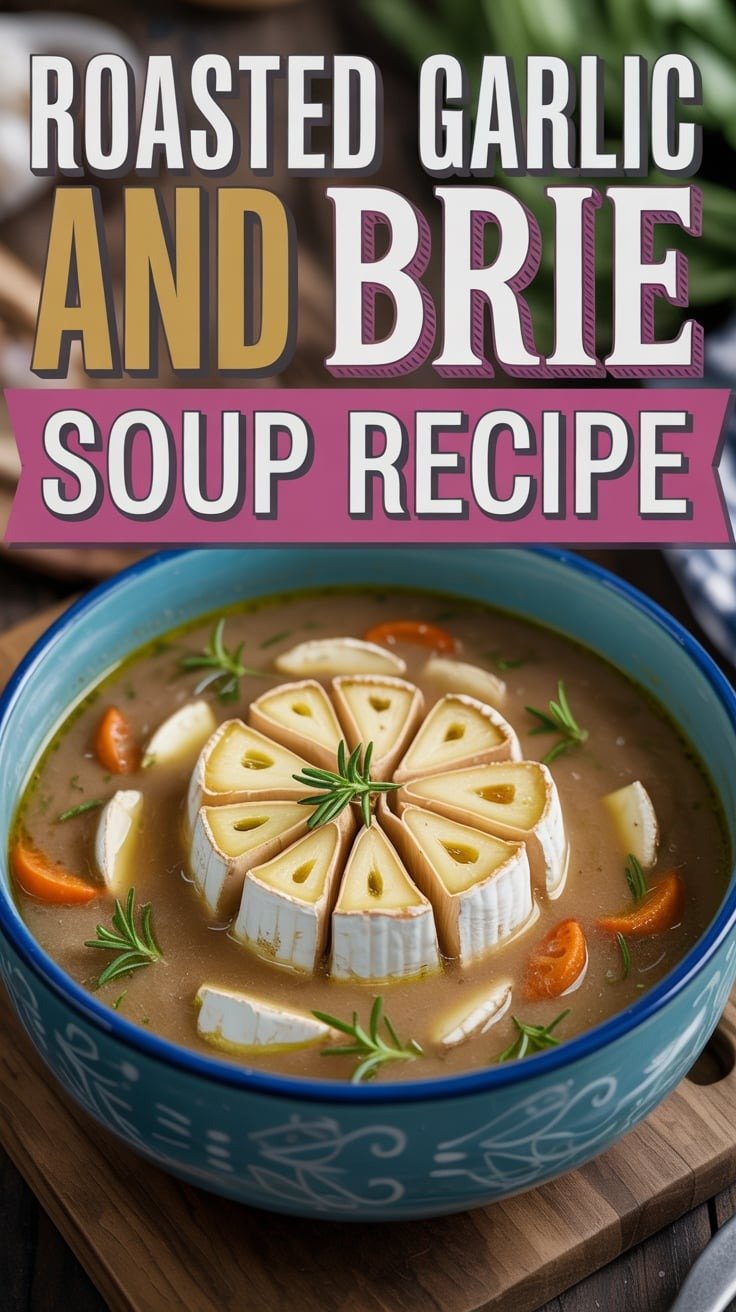 Roasted Garlic and Brie Soup