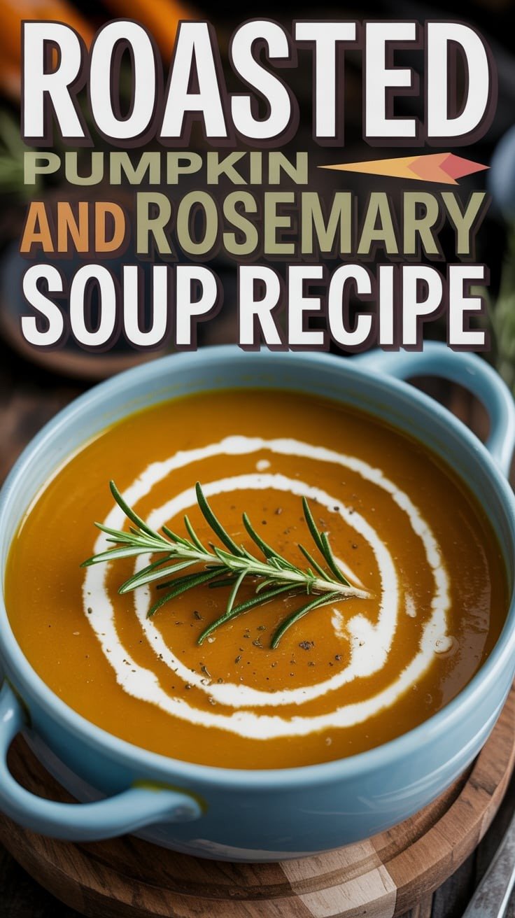 Roasted Pumpkin and Rosemary Soup