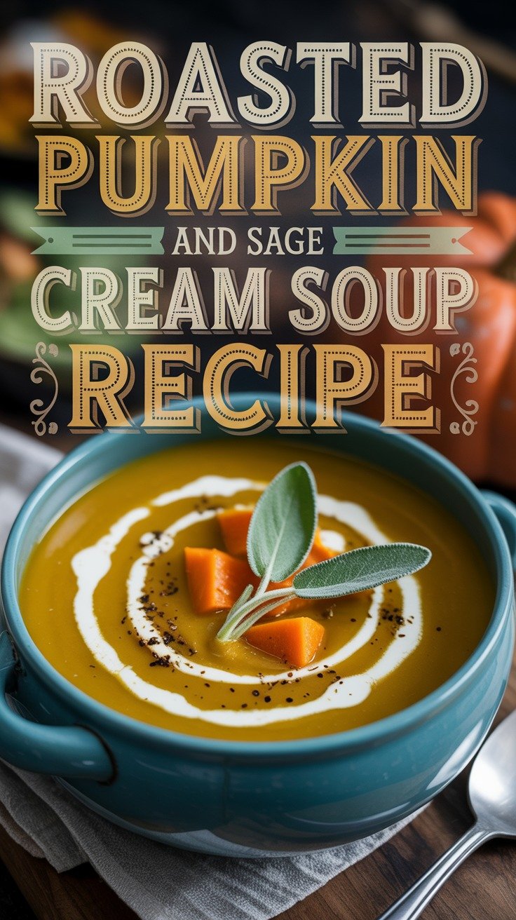 Roasted Pumpkin and Sage Cream Soup