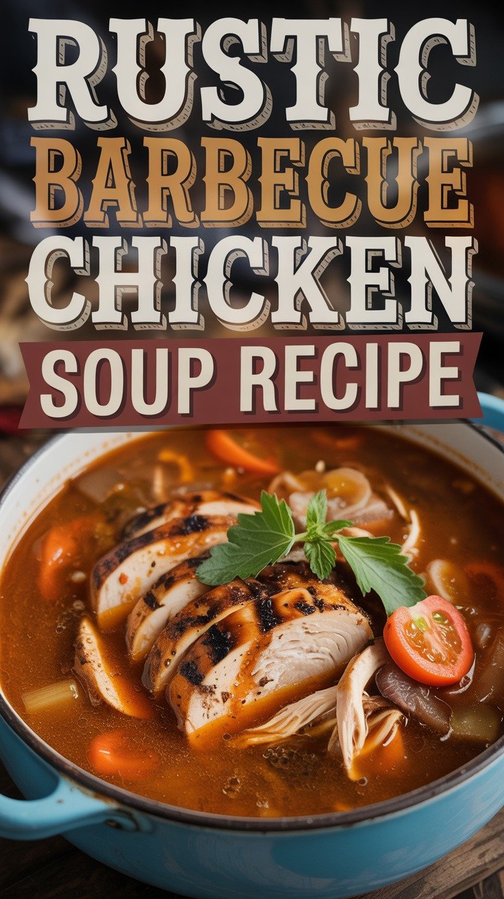 Rustic Barbecue Chicken Soup