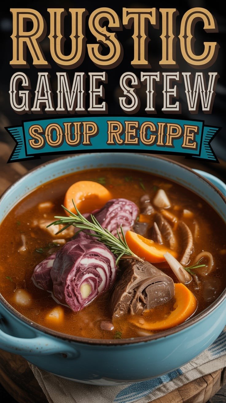 Rustic Game Stew Soup