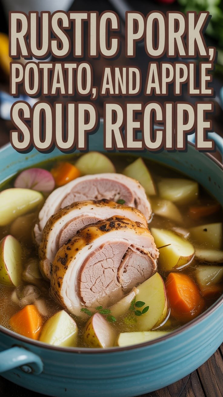 Rustic Pork, Potato, and Apple Soup