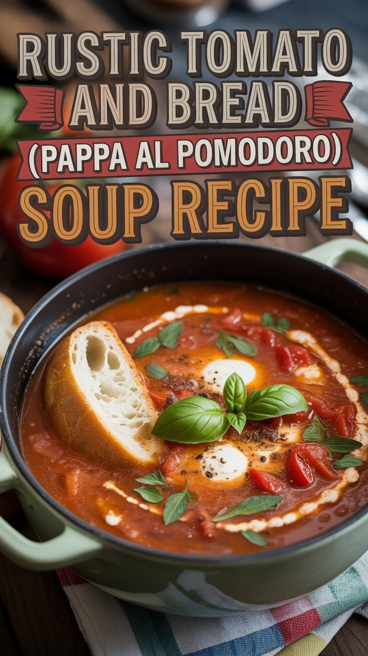 Rustic Tomato and Bread (Pappa al Pomodoro) Soup