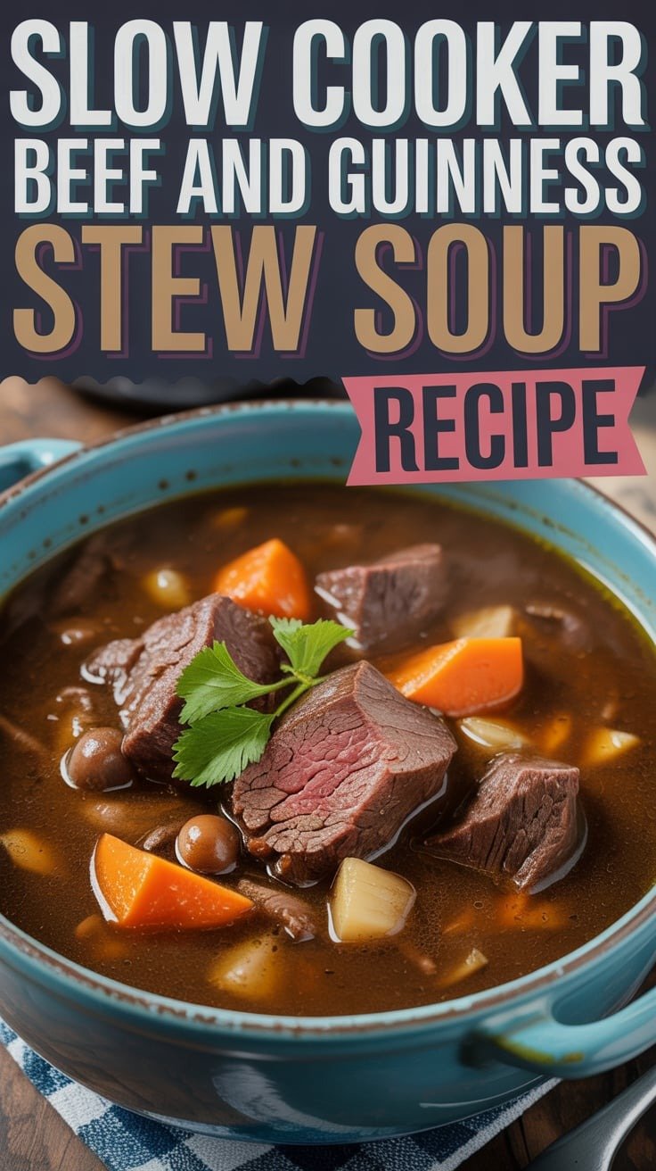 Slow Cooker Beef and Guinness Stew Soup