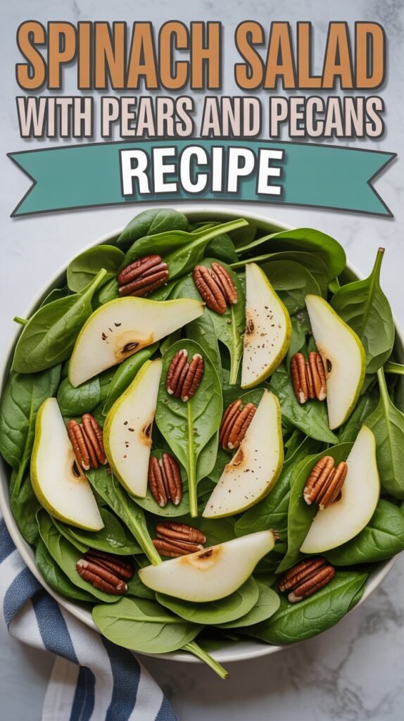 Spinach Salad with Pears and Pecans