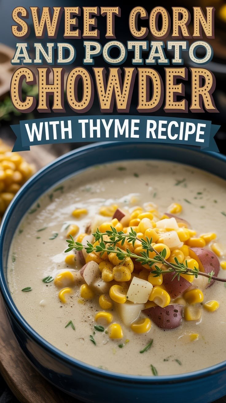Sweet Corn and Potato Chowder with Thyme