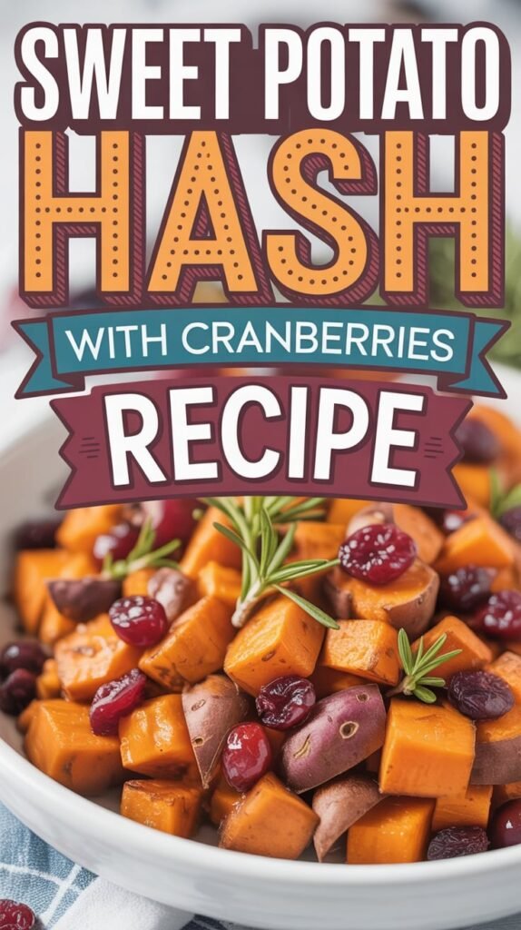 Sweet Potato Hash with Cranberries