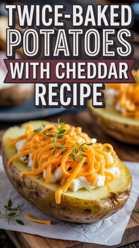 Twice-Baked Potatoes with Cheddar