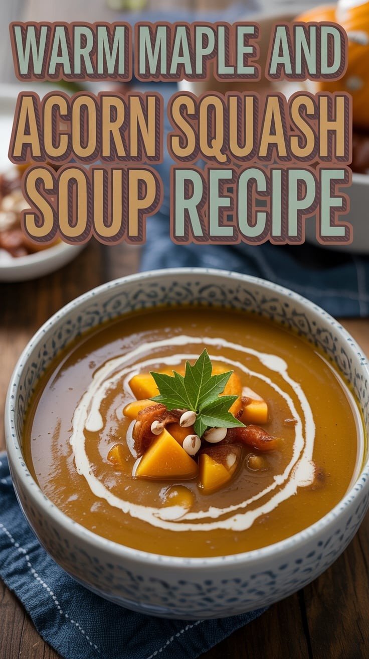 Warm Maple and Acorn Squash Soup