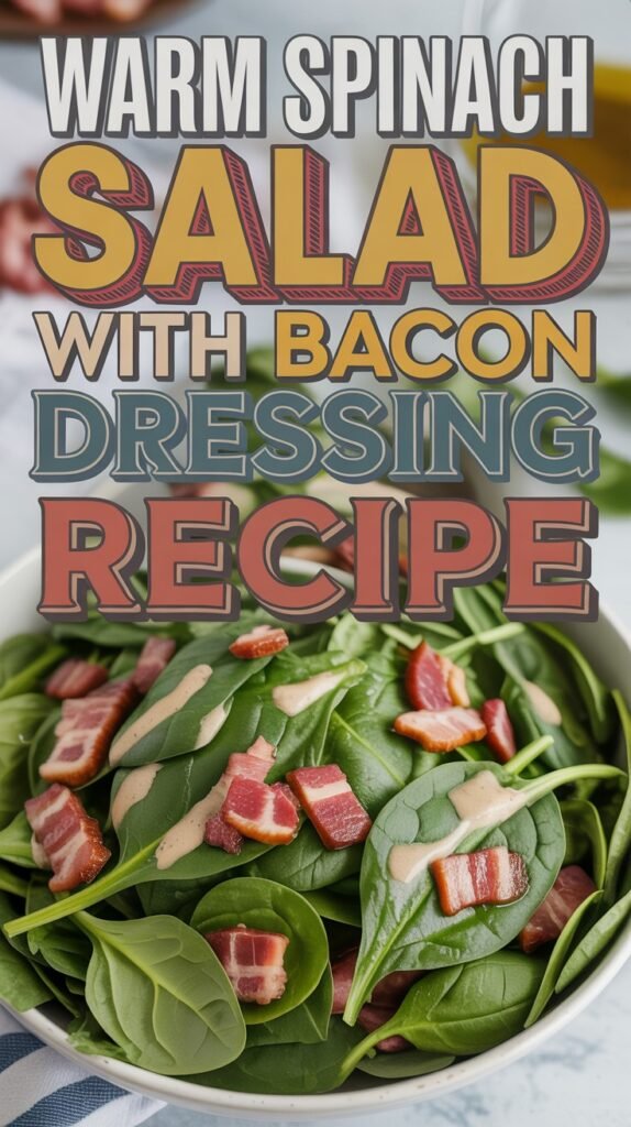 Warm Spinach Salad with Bacon Dressing