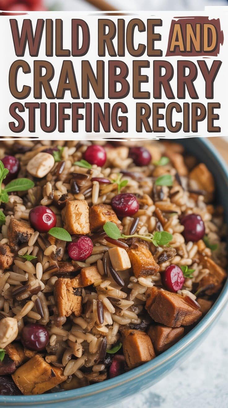 Wild Rice and Cranberry Stuffing Recipe - Food Blasts