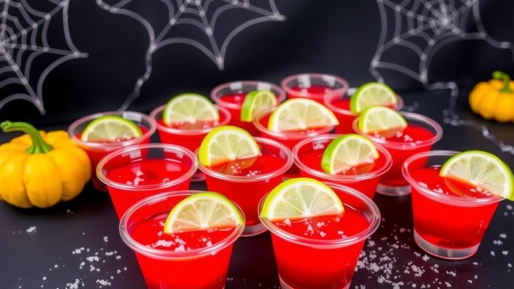Blood Moon Margarita Jello Shots