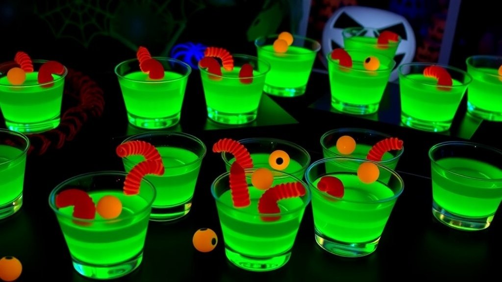 Haunted Honeydew Glow Cups