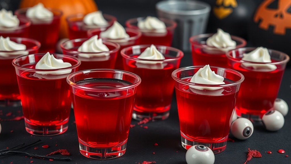 Zombie Blood Raspberry Shots