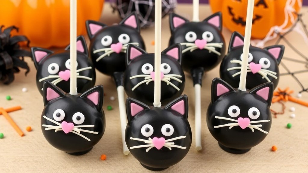 Black Cat Magic Cake Pops