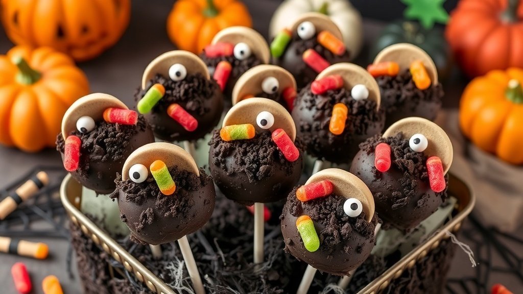 Graveyard Dirt Cake Pops