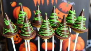 Wicked Witch Hat Cake Pops
