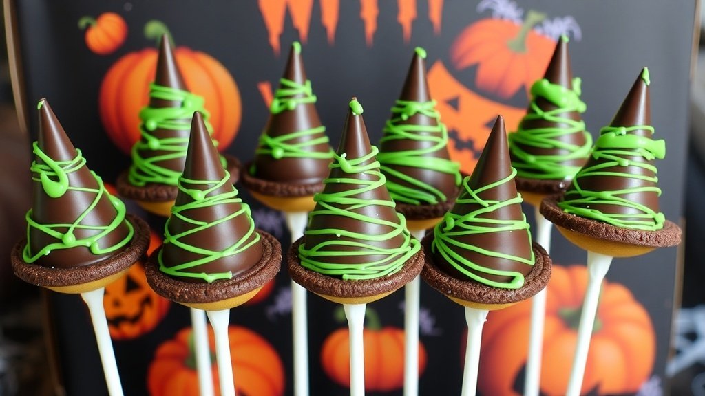 Wicked Witch Hat Cake Pops